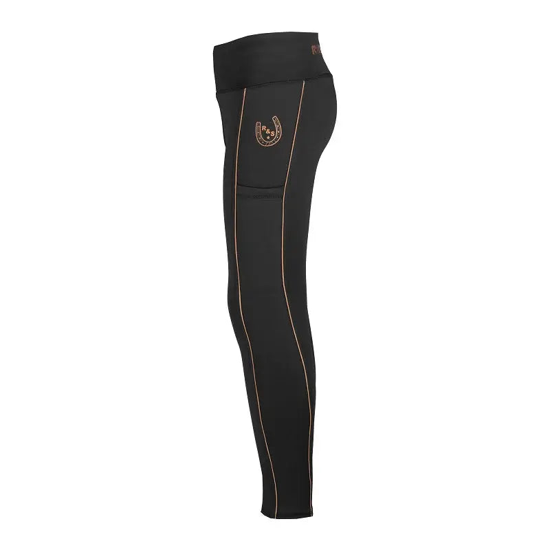 Red Horse Ridtights Yuki Barn - Svart/Rosé