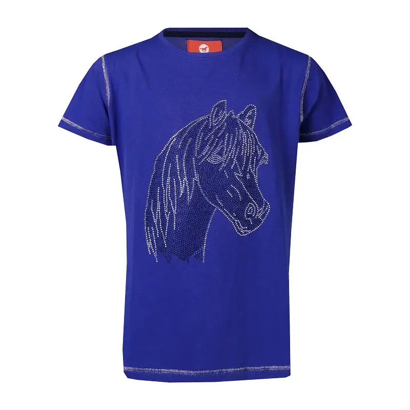 Red Horse T-shirt Caliber Barn - Blå med häst