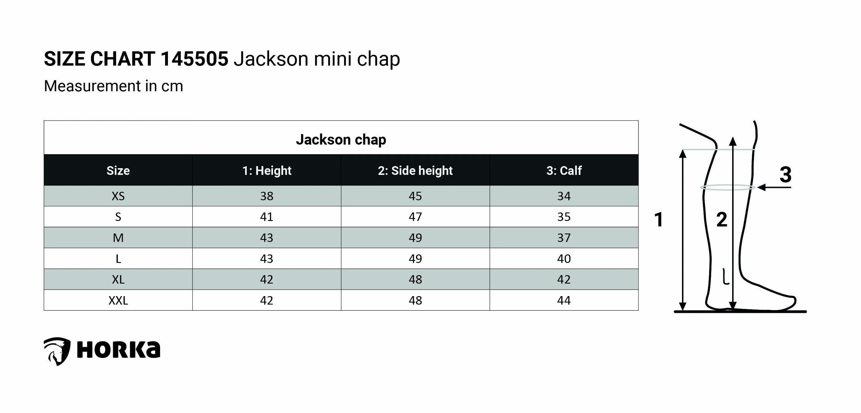 Horka Halvchaps Jackson - Svart