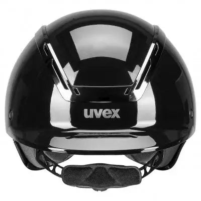 Uvex Ridhjälm Exxeed Shiny chrome - Svart