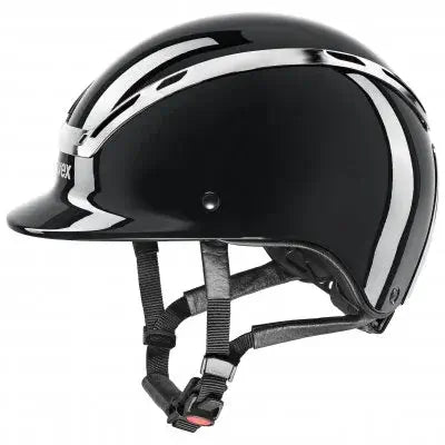 Uvex Ridhjälm Exxeed Shiny chrome - Svart