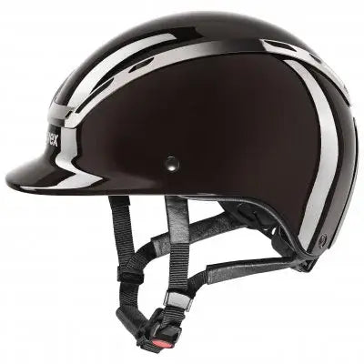 Uvex Ridhjälm Exxeed Shiny chrome - Mocca