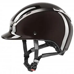 Uvex Ridhjälm Exxeed Shiny chrome - Mocca