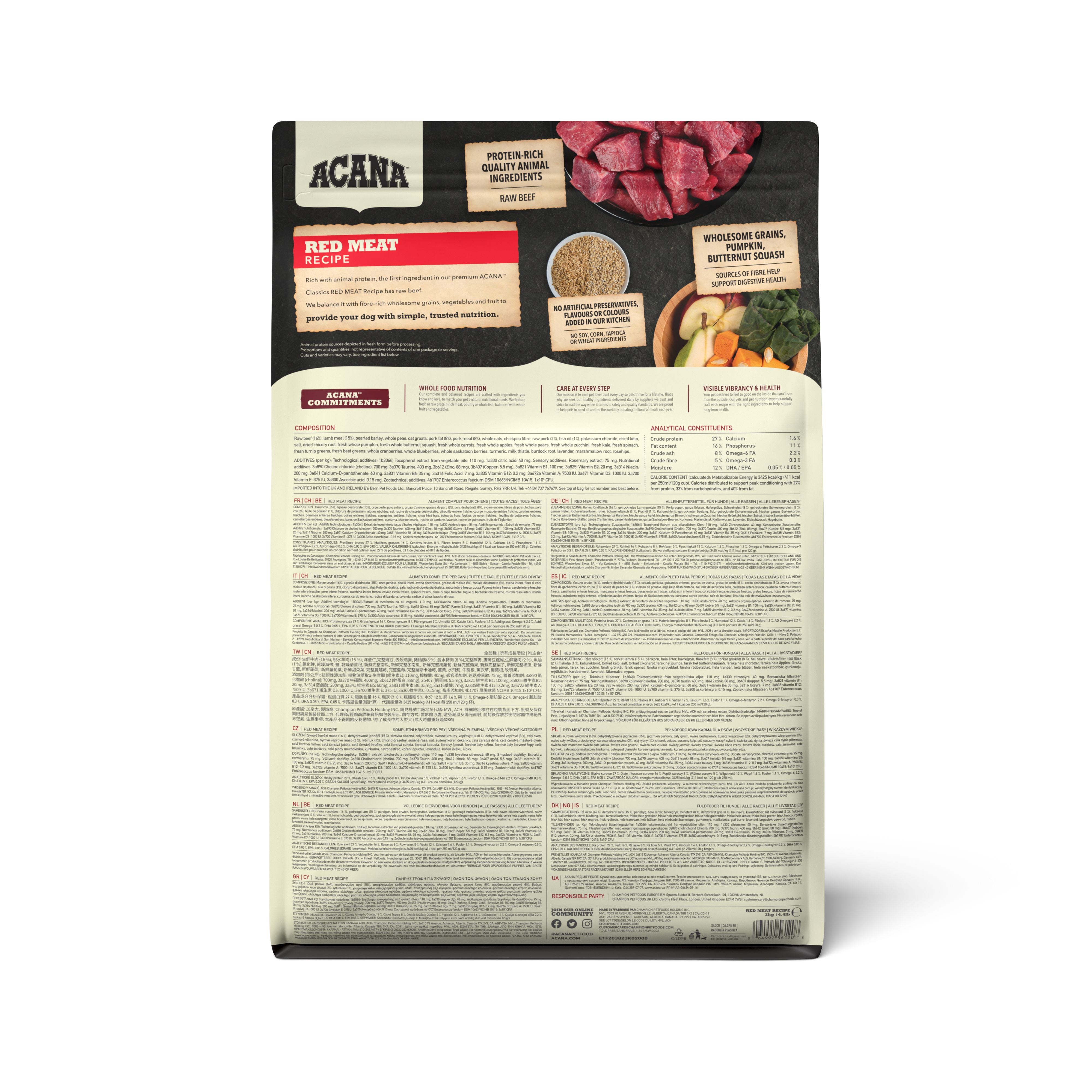 Acana Classics Red Meat Hundfoder
