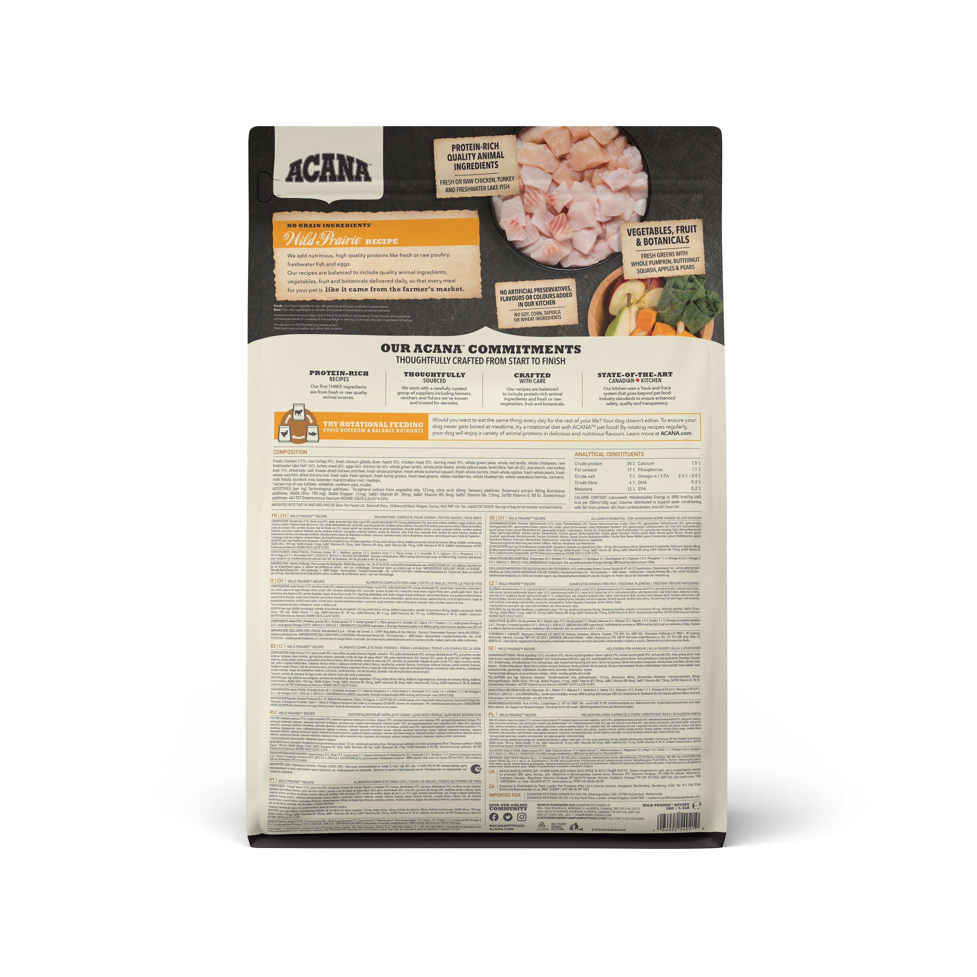Acana Wild Prairie Recipe Torrfoder För Hund