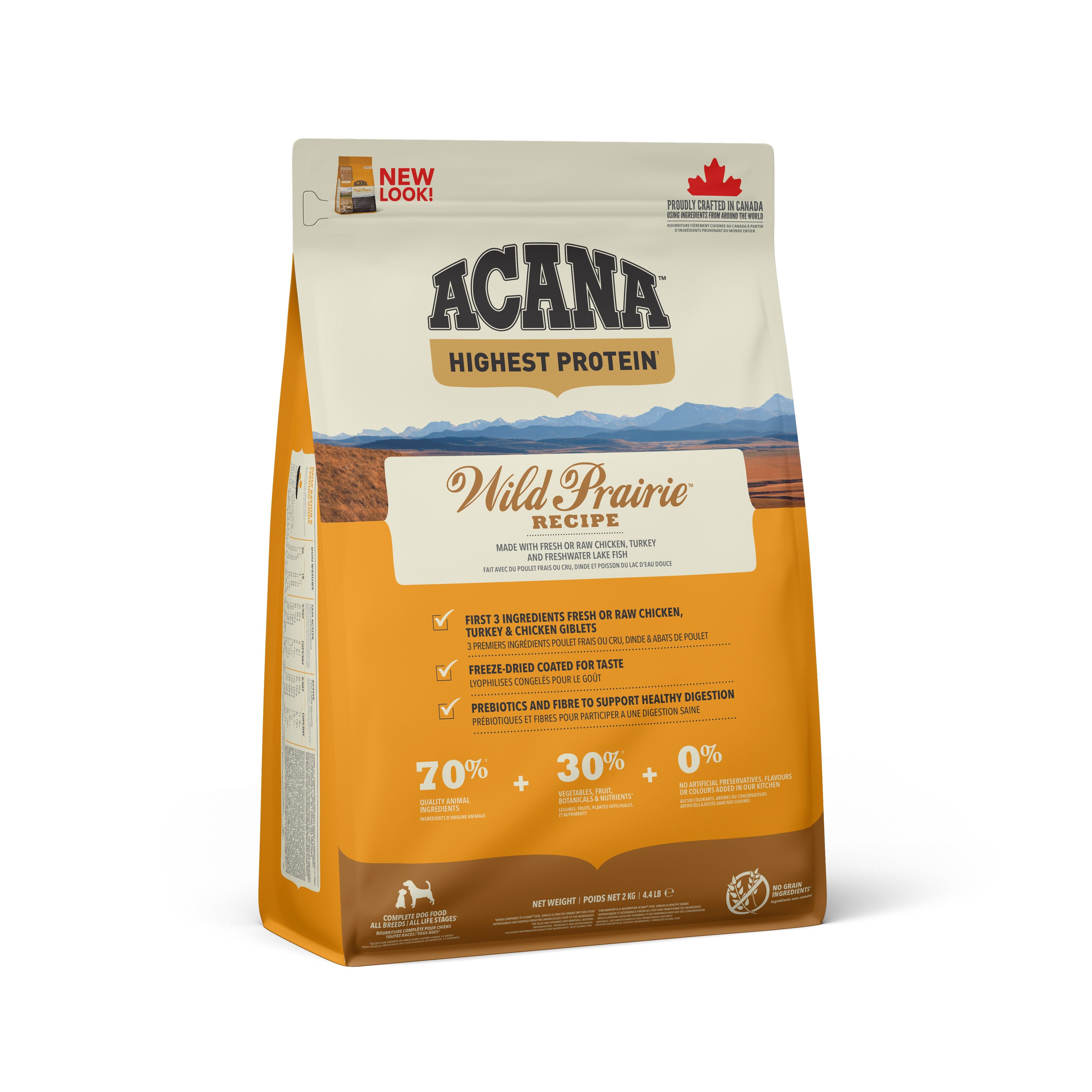 Acana Wild Prairie Recipe Torrfoder För Hund